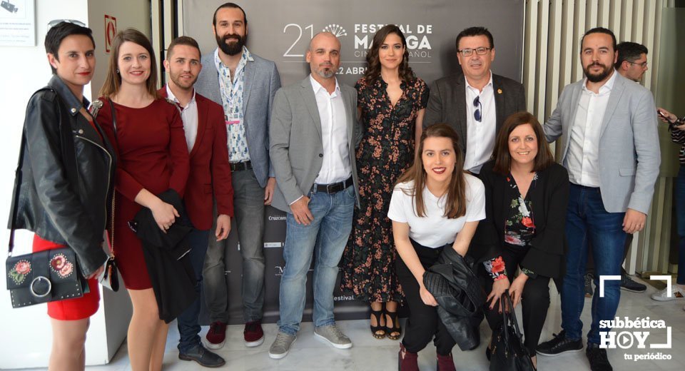 Delegación de Iznájar y elenco en Málaga