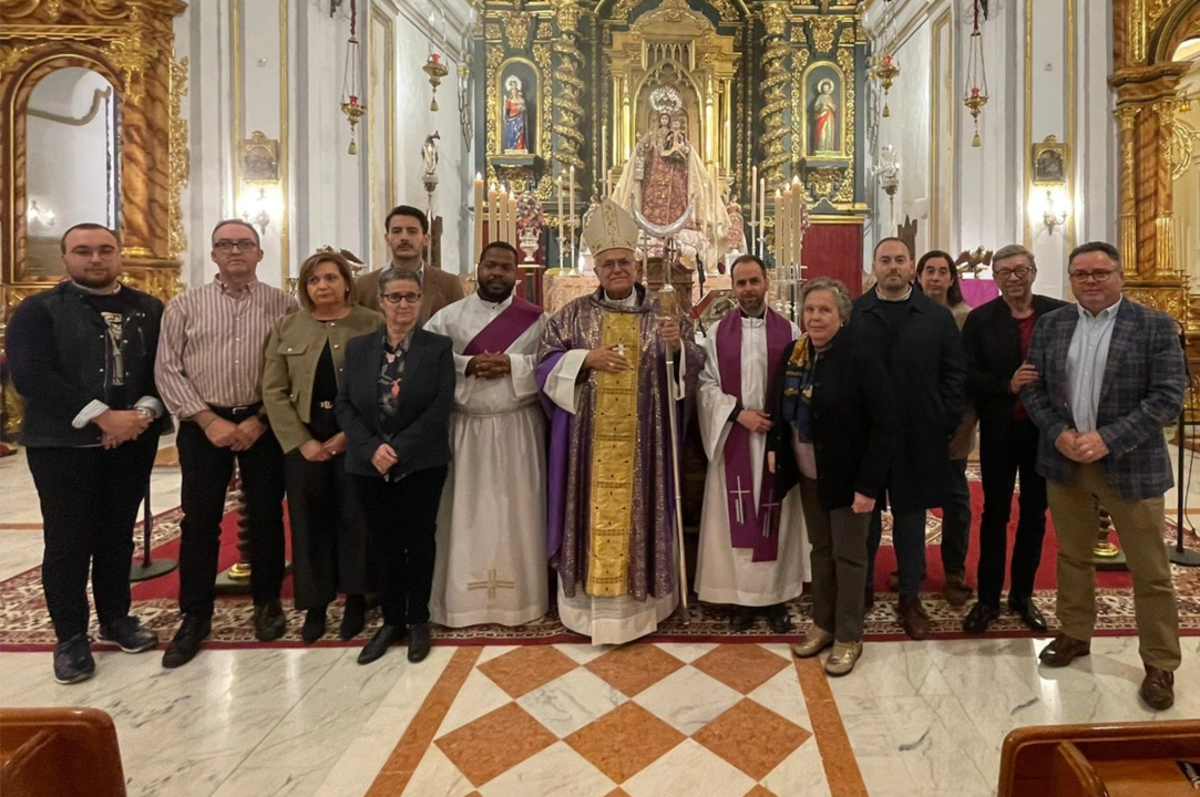 Visita del Obispo de Córdoba a Palenciana