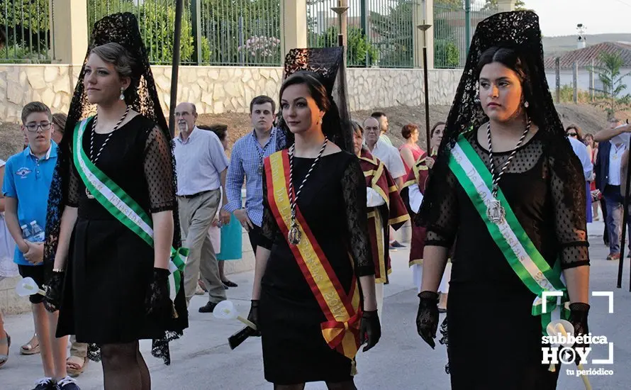 Araceli Lara, Myriam Rey y Ana Ordóñez, Reina y Damas de las Fiestas de las Huertas Bajas 2017