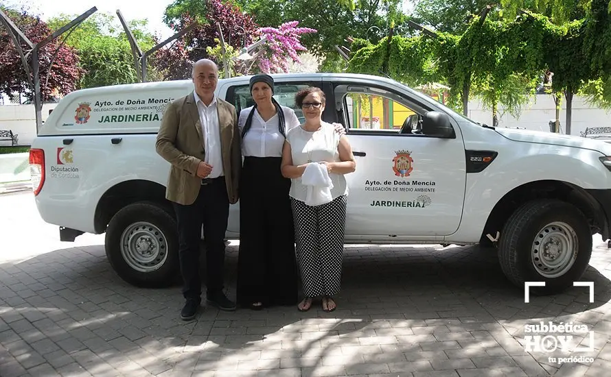 Entrega del vehículo de Jardinería en Doña Mencía