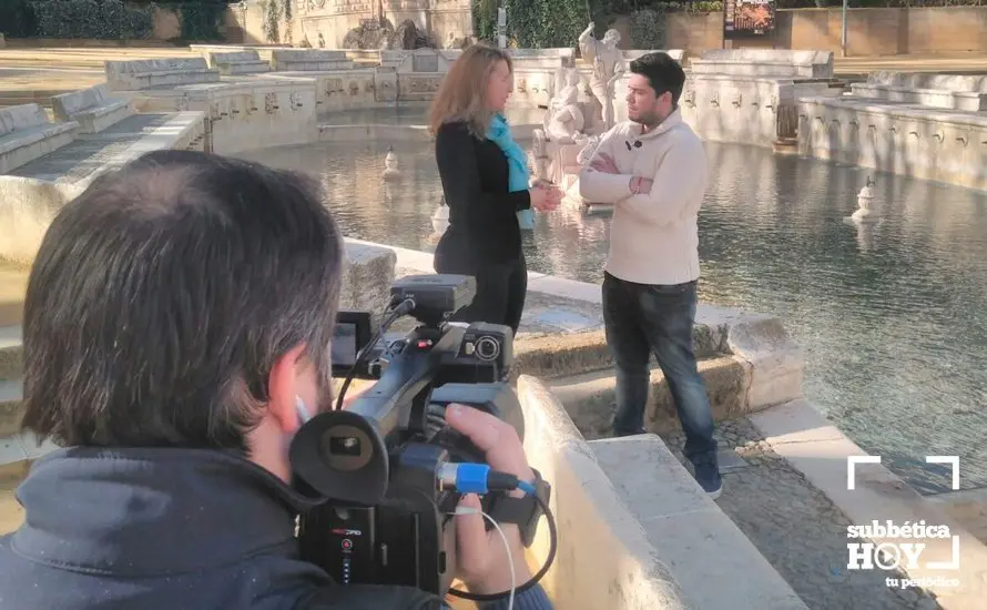 Grabación de un programa en la Guente del Rey de Priego