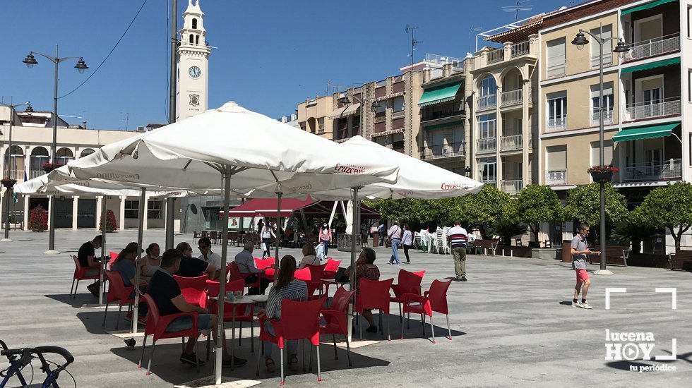 terraza en la Plaza Nueva