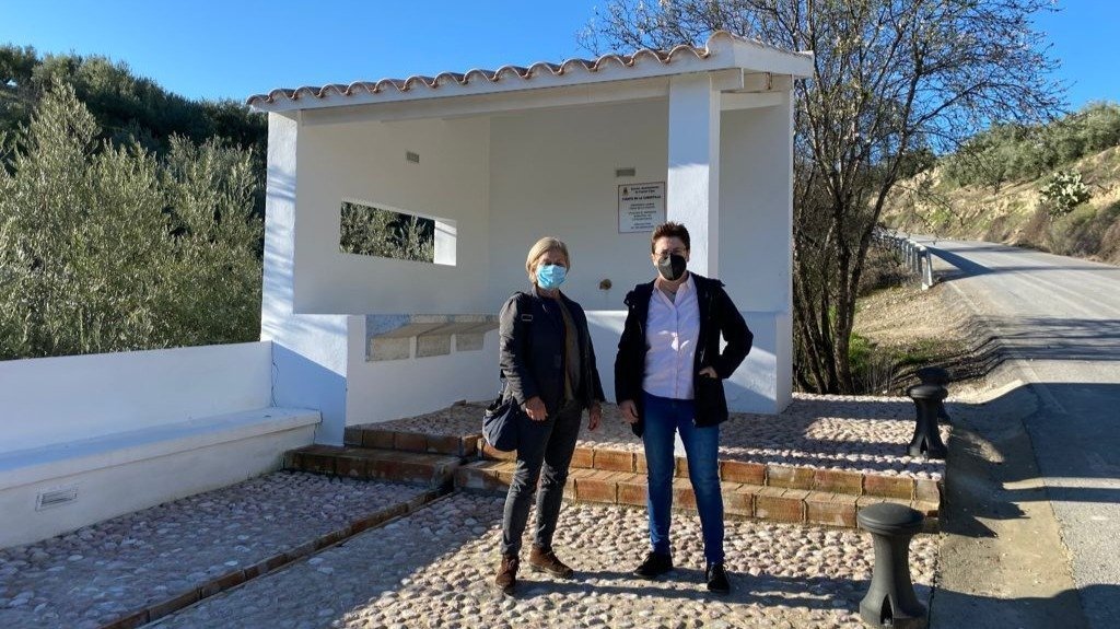Carmen Galán y Marifé Muñoz en la Ruta de los Barrancos de Fuente-Tójar