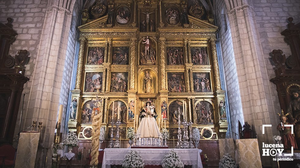 Una imagen del retablo mayor de San Mateo
