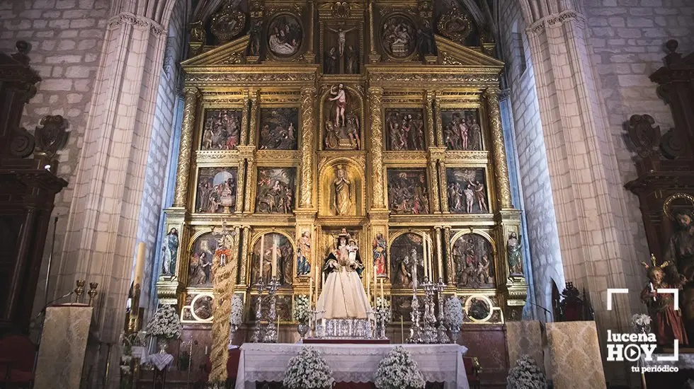 Una imagen del retablo mayor de San Mateo