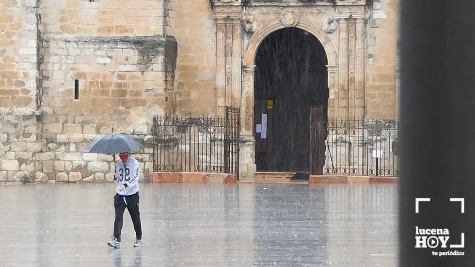 <p> lluvia plaza nueva </p>