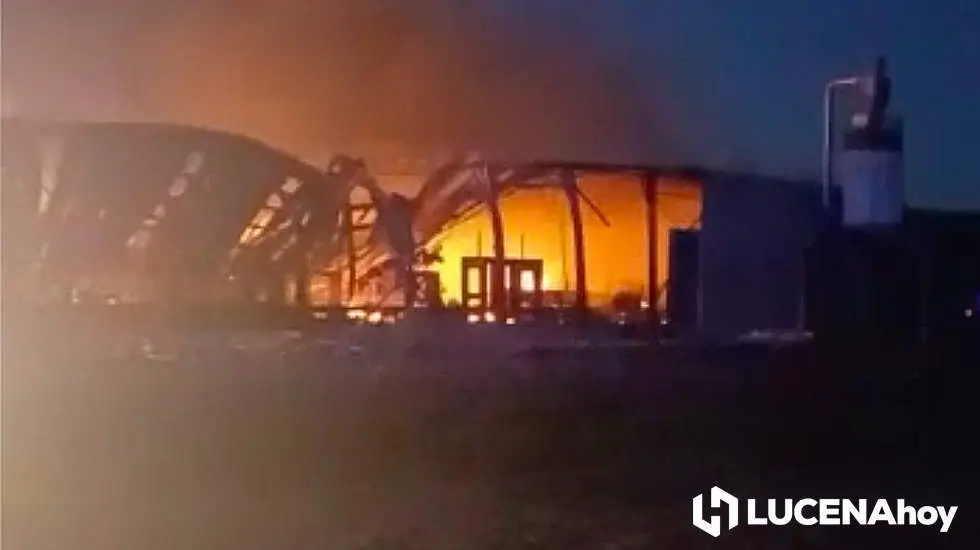 El fuego ha destruido una parte importante de las instalaciones. Fodo: Cedida