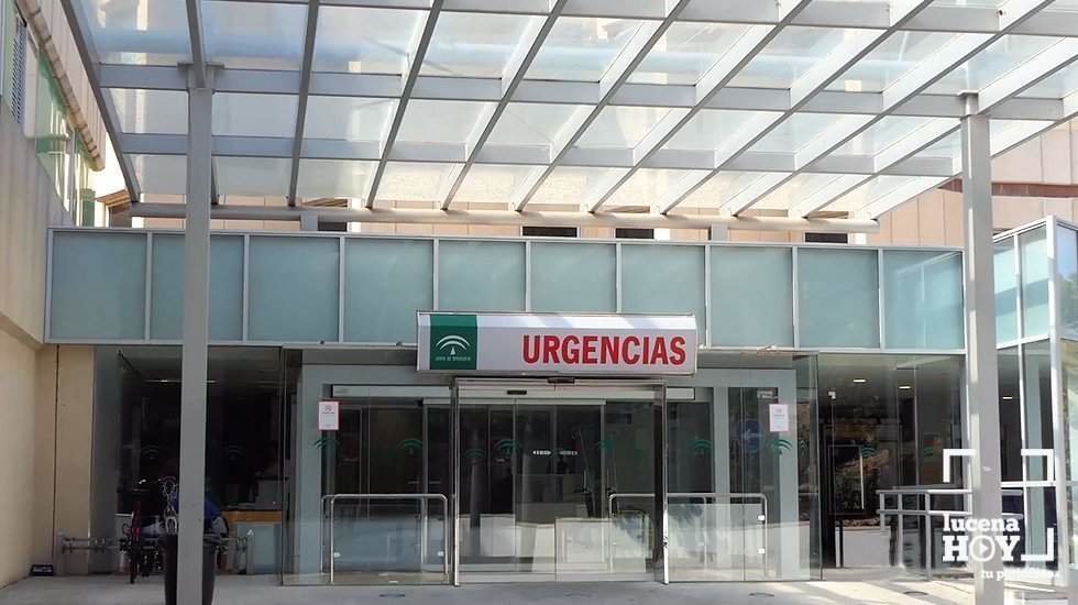 <p> Entrada de Urgenicas del Hospital de Cabra </p>