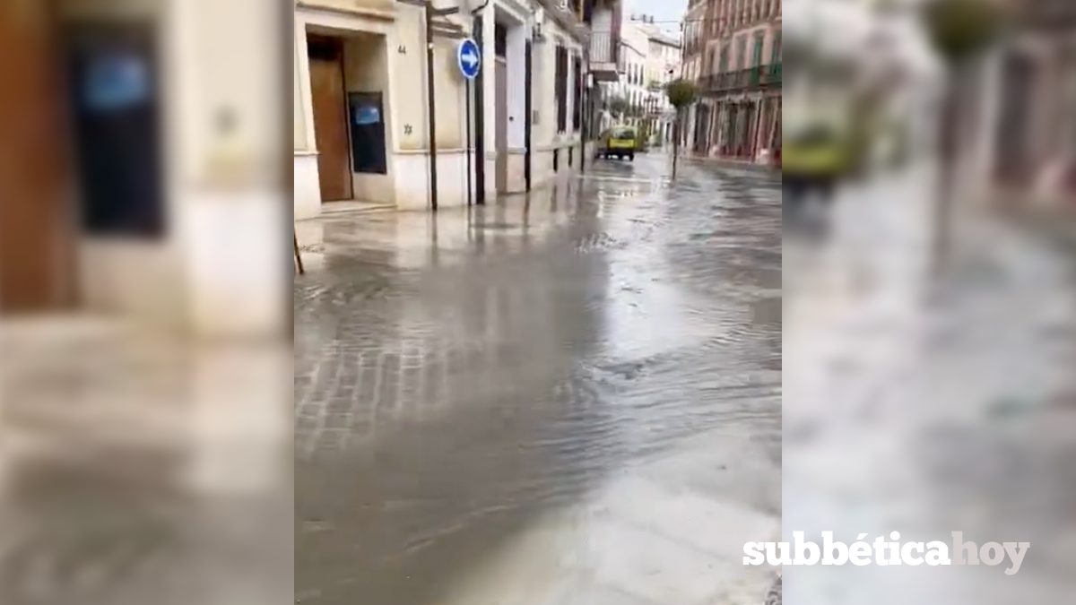 inundación calle río priego