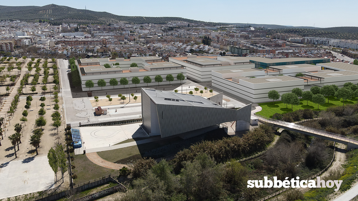 Vista infográfica del Área de Reparto Río Lucena desde el auditorio