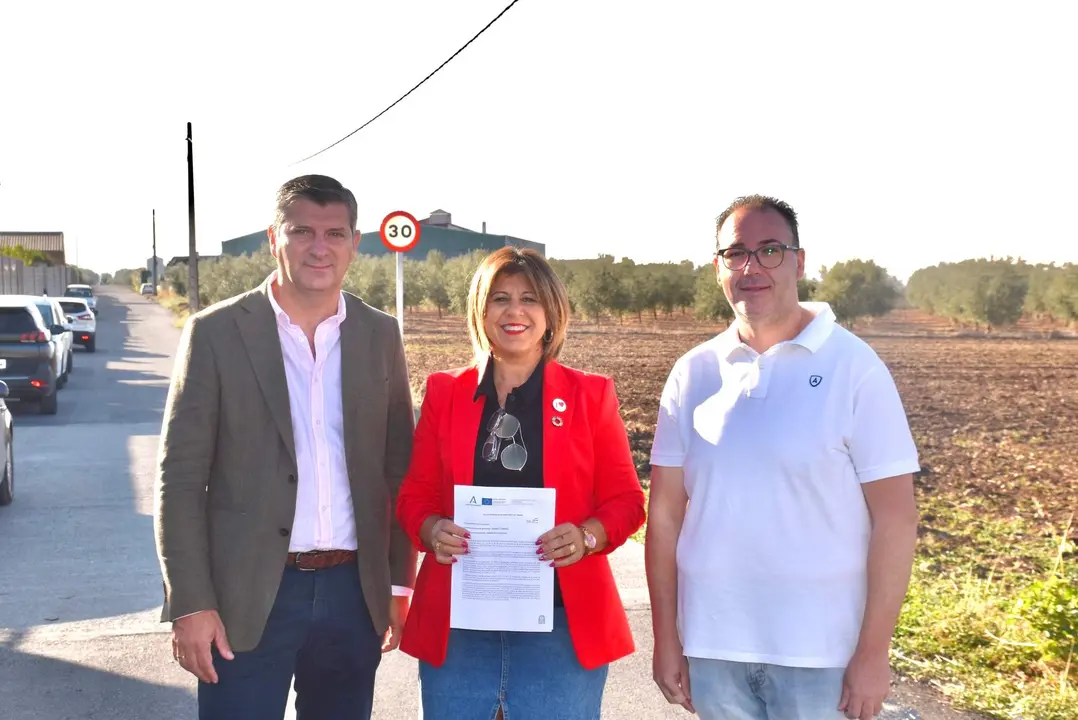 Acto de entrega de la obra en el camino