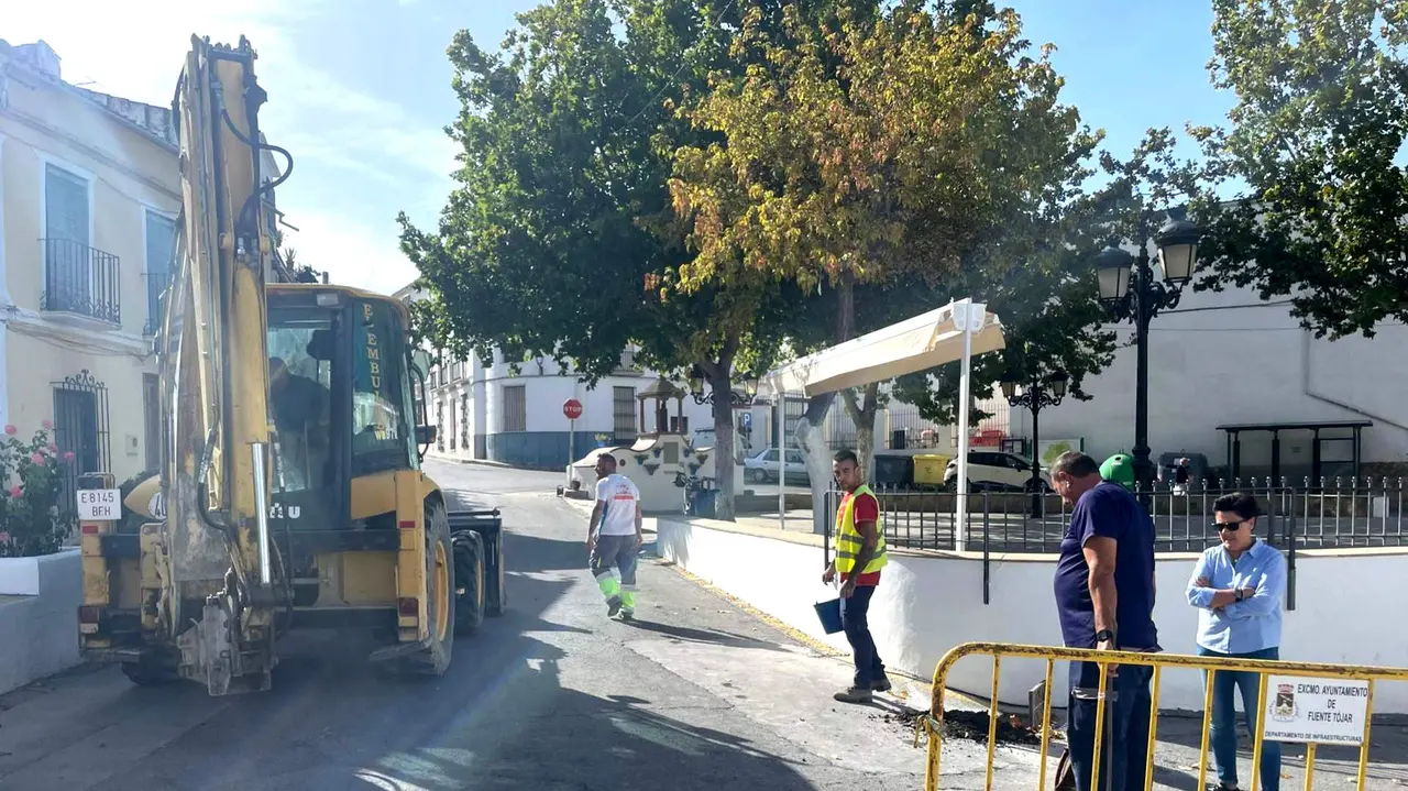 obras plaza de la fuente fuente-tójar