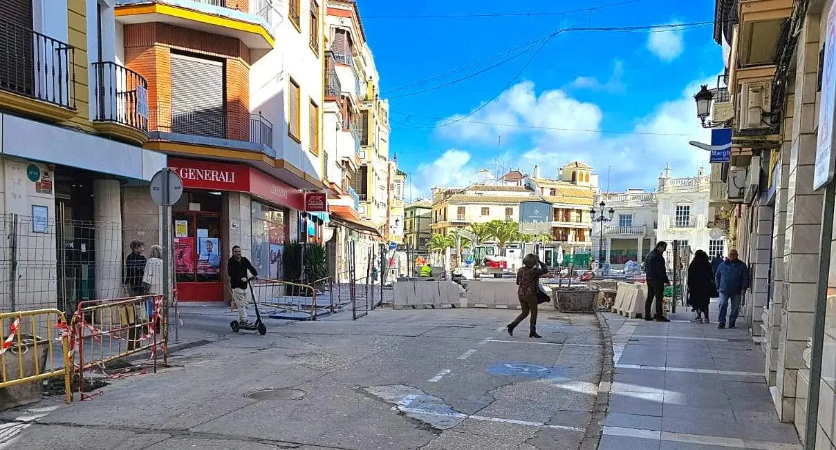 obras plaza españa cabra