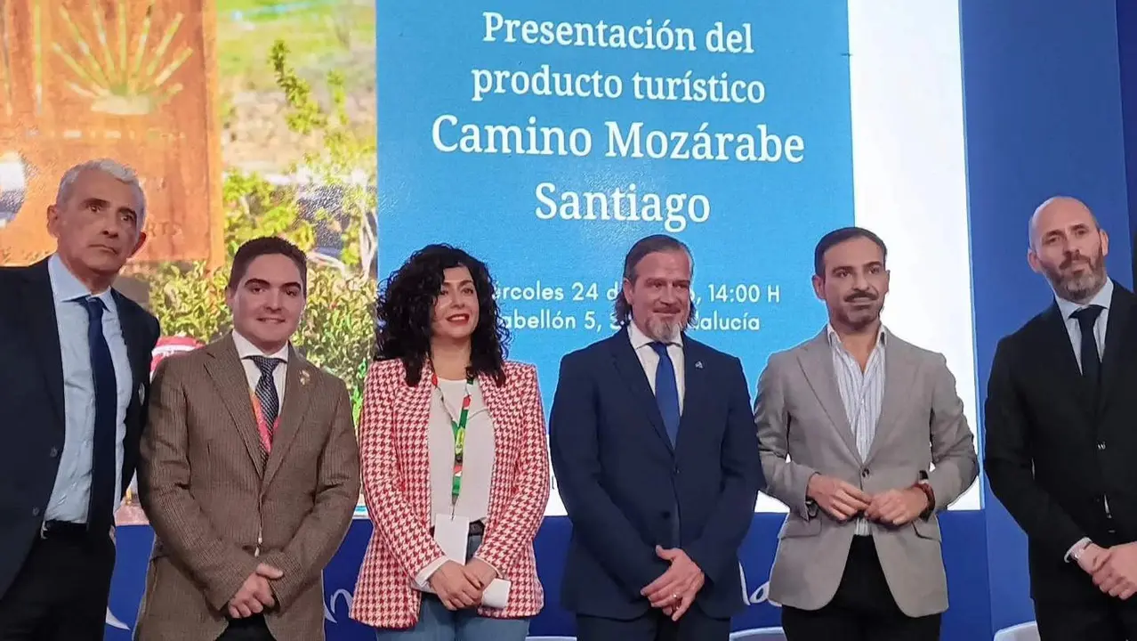 Encinas Reales durante la promoci&oacute;n del Camino Moz&aacute;rabe de Santiago (Fitur)