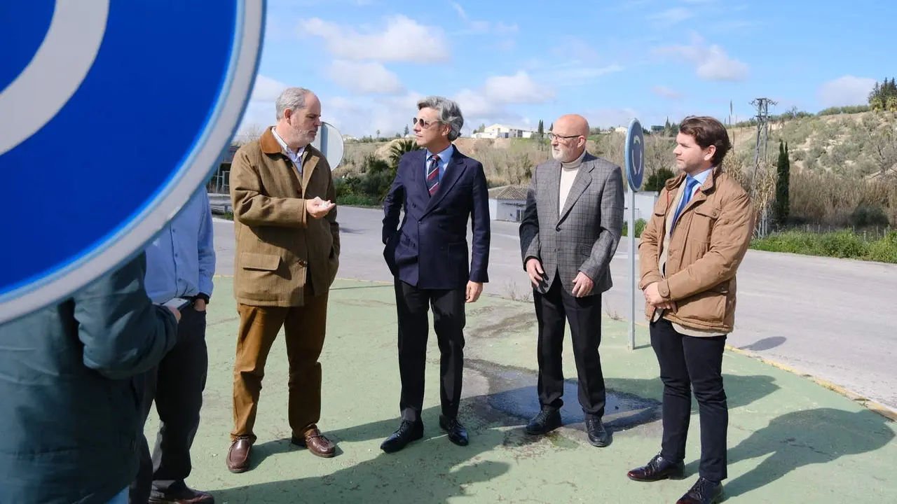 Visita de Andrés Lorite a Cabra