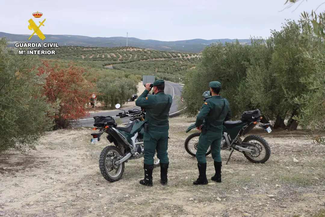 Una unidad del Seprona en el campo