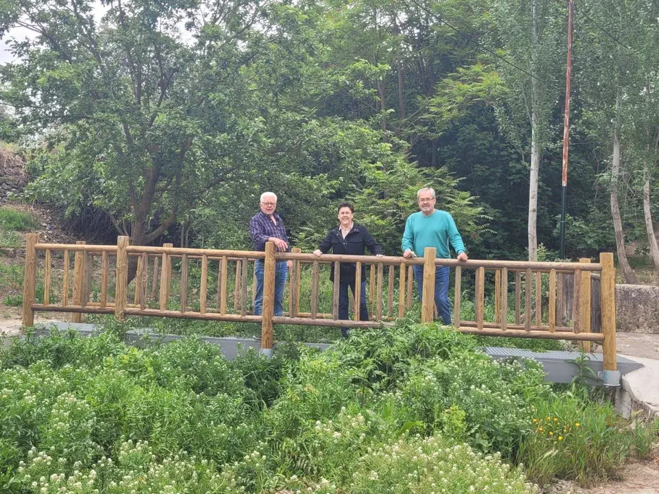 Pasarela instalada en el paraje de El Cañuelo, en Fuente Tojar