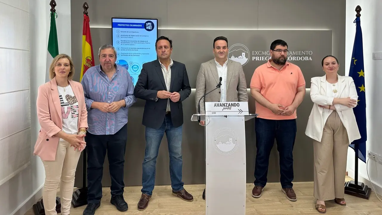 El Equipo del Gobierno prieguense hace balance en el ecuador de su mandato