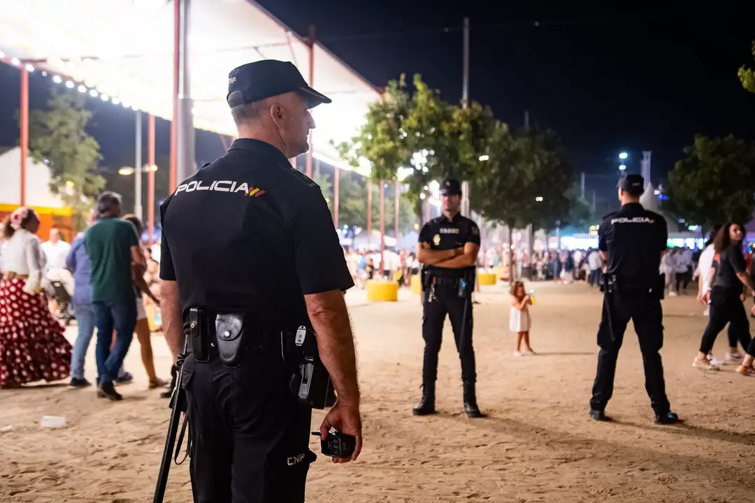 Operativo policial en la Feria del Valle. Archivo