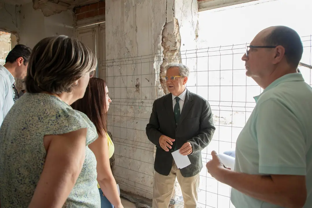 Visita del presidente de la Diputaci&oacute;n a Doña Mencía