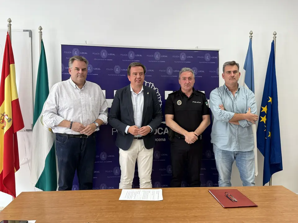 Uno de los instantes durante la presentaci&oacute;n del plan de seguridad para la Magna Pasionista de Lucena