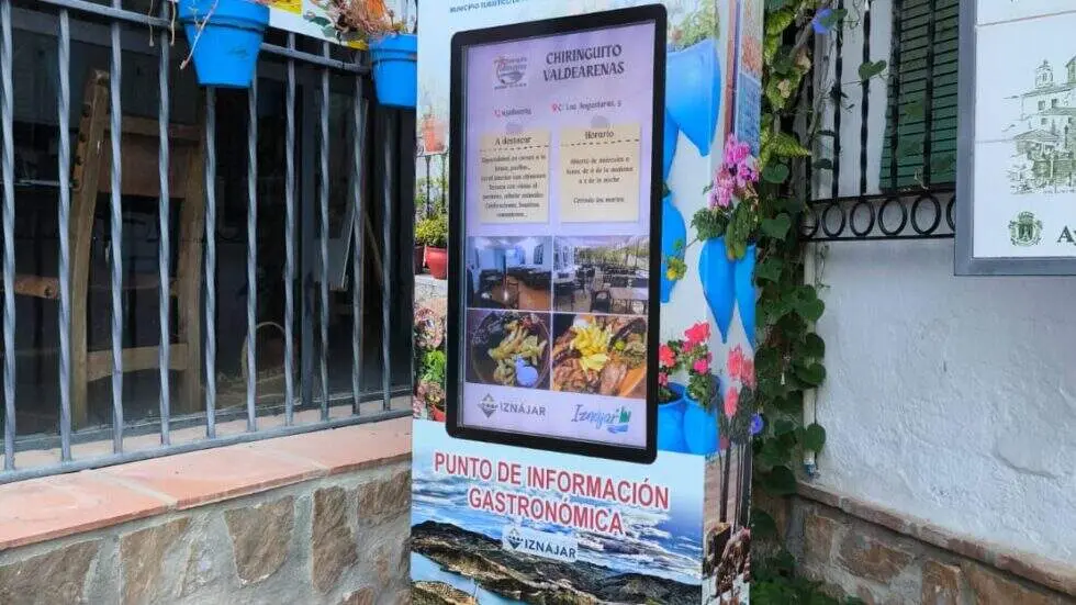 Imagen del totem, punto de informaci&oacute;n gastron&oacute;mica.