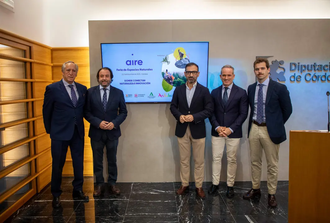 Uno de los instantes durante la presentaci&oacute;n de la III edici&oacute;n de Expo AIRE en la Diputaci&oacute;n de C&oacute;rdoba.