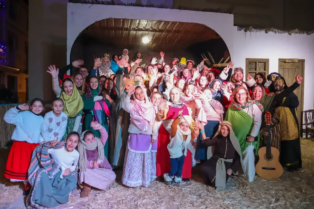 Participantes en el Belén viviente de Jauja del pasado a&ntilde;o