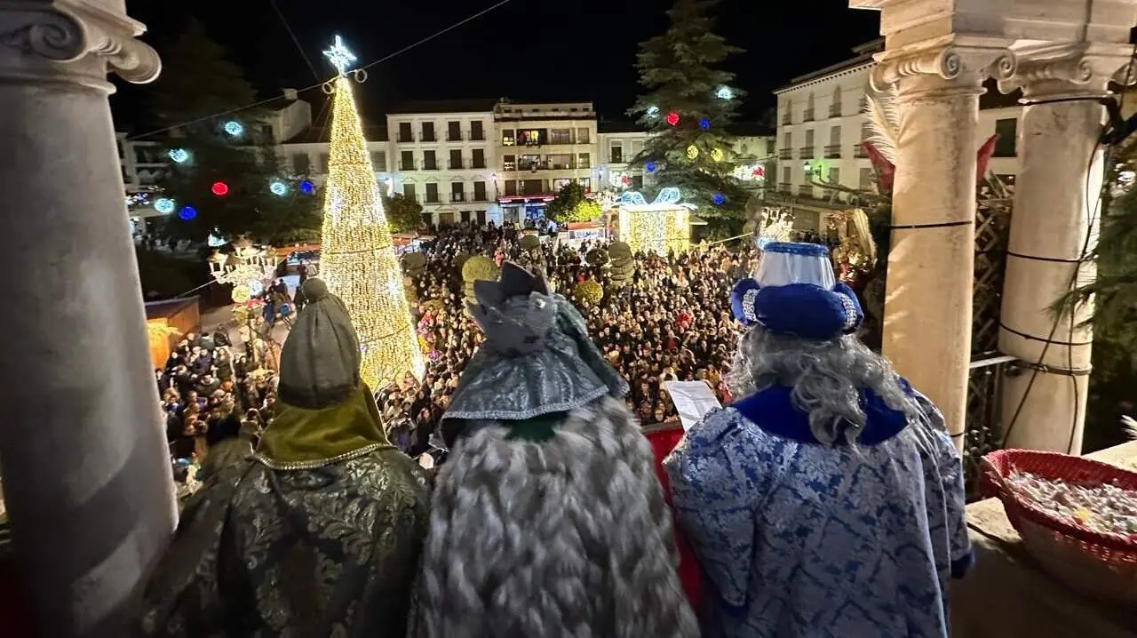 Priego en Navidad (Imagen de archivo)