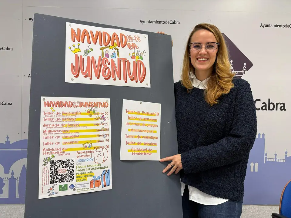 Sara Alguacil presenta la programación navideña de la Delegación de Juventud
