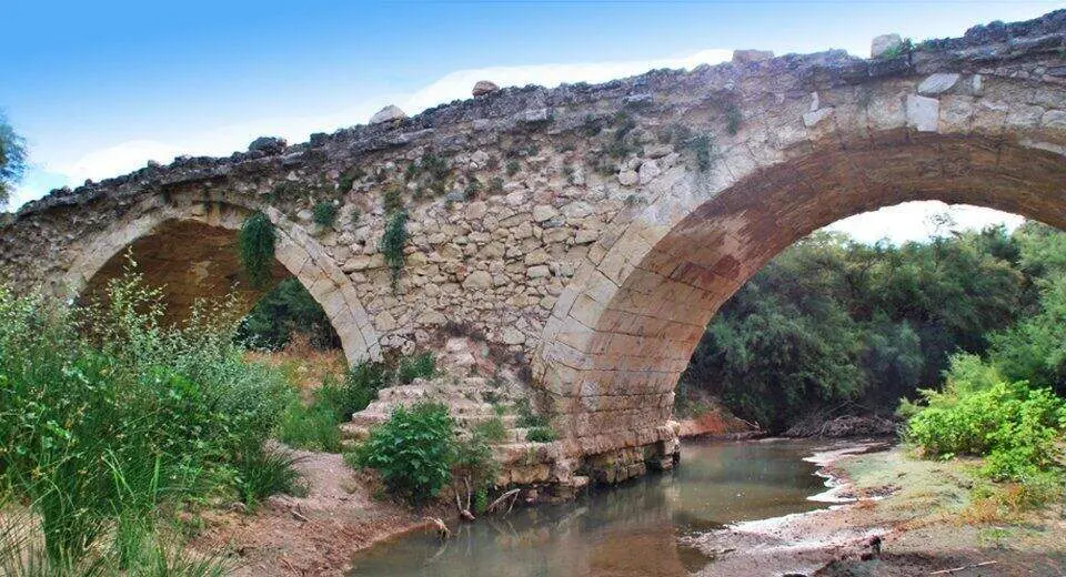 Puente Povedano, obras de restauraci&oacute;n realizadas en 2029. Archivo