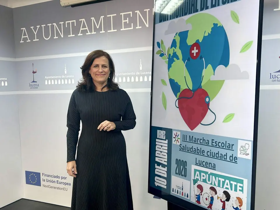La edil de Salud, Miriam Ortiz, durante la presentaci&oacute;n de las actividades de la Semana de la Salud.