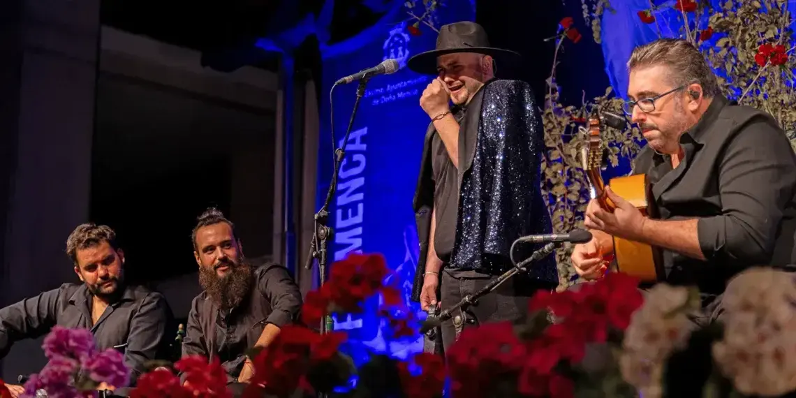 Una imagen de la pasada edici&oacute;n de la Vendimia Flamenca de Do&ntilde;a Menc&iacute;a en el Auditorio Iglesia Vieja | Imagen: Estudio Tres Jotas.