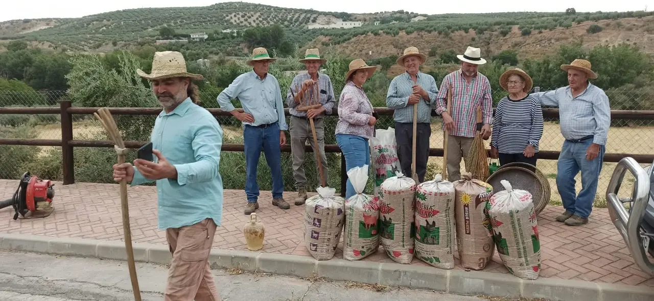 Trillado y aventado del trigo en Almedinilla1