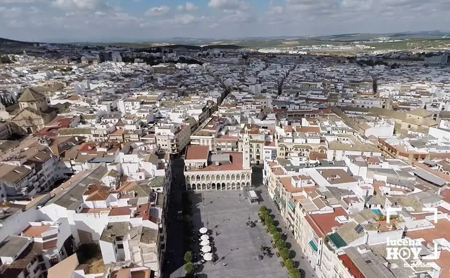 Vista aérea del casco urbano