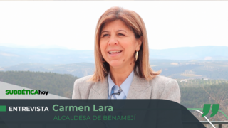 Carmen Lara, alcaldesa de Benamejí, durante su entrevista con Subb&eacute;ticaHoy