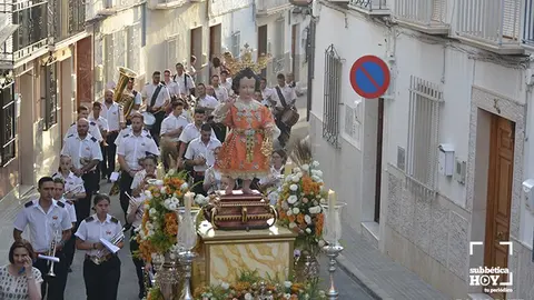 san juanito en procesión por rute