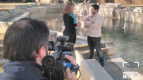 Grabaci&oacute;n de un programa en la Guente del Rey de Priego