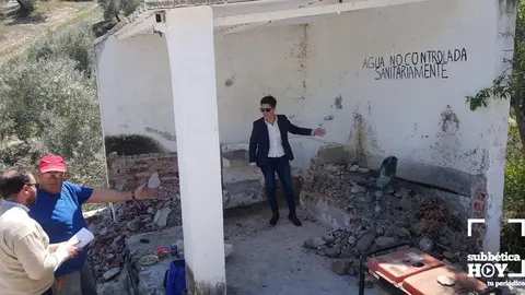 La Alcaldesa visita las obras de La Cubertilla