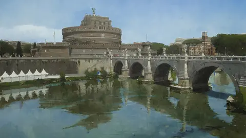 4-Hacia el Mausoleo de Adriano. Roma (130x195). 2019 copia