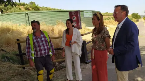 Visita de Francisco Palomares a la Vía Verde del Aceite