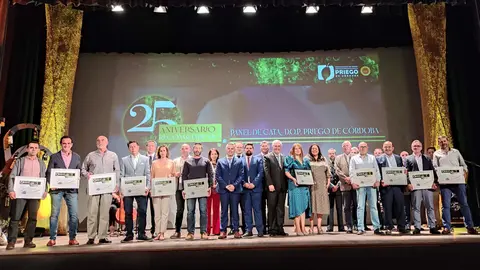 Gala 25 aniversario DOP Priego de C&oacute;rdoba