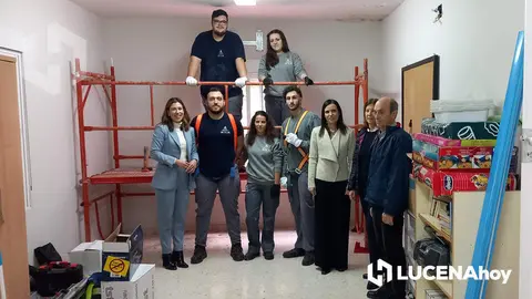  Un momento de la visita al centro social municipal de Santa Teresa 