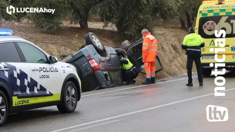  Imagen de un accidente reciente en el que intervino la polic&iacute;a local 