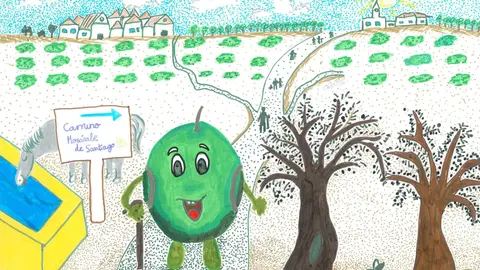 Dibujo ganador camino moz&aacute;rabe gdr subb&eacute;tica