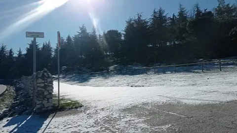 Nieve Sierra de Cabra (Meteocabra El Tiempo / Mercedes Porras Alc&aacute;ntara)