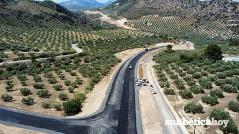 Obras de asfaltado variante de las angosturas