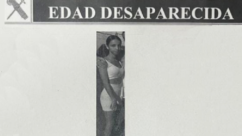 Imagen de la menor desaparecida difundida por la Guardia Civil
