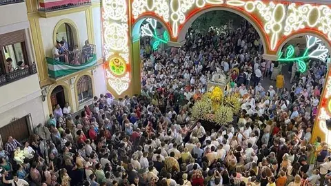 Llegada de la Virgen de la Sierra a Cabra. ARCHIVO