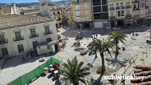 obras plaza de españa cabra